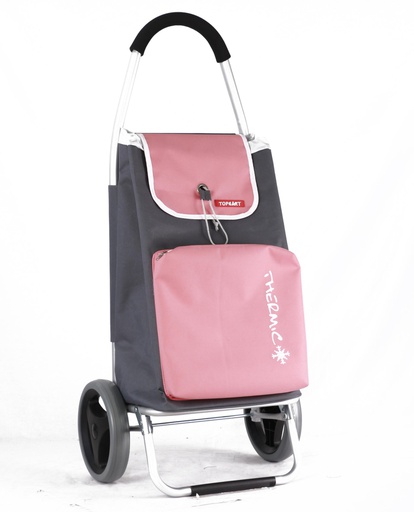 [1209PK] 39&quot; Pink Telescopic Handle Shopping Trolley (6 pcs/ctn)