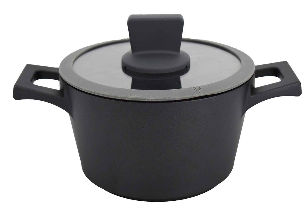 3.5QT Non-Stick Cast Aluminum Casserole w Lid, Induction Compatible Bottom (4 pcs/ctn)