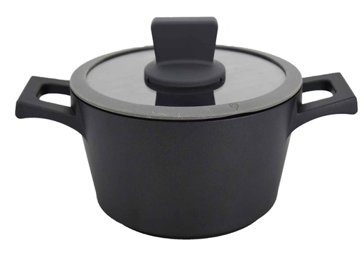 [4800-24] 3.5QT Non-Stick Cast Aluminum Casserole w Lid, Induction Compatible Bottom (4 pcs/ctn)