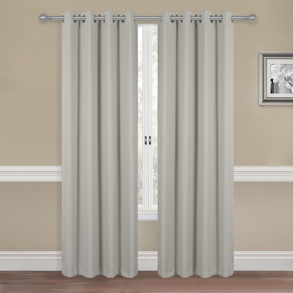 54"x84" 100% Blackout Gray Window Curtain (12 pcs/ctn)