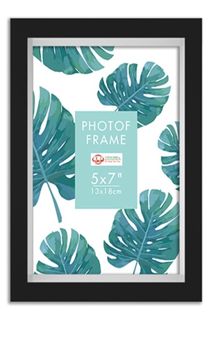 [H18357BK] 5"x7" MDF Black Picture Frame (12 pcs/ctn)