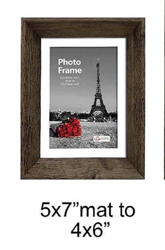 [H18557BK] 5"x7" MDF Black Picture Frame (8 pcs/ctn)