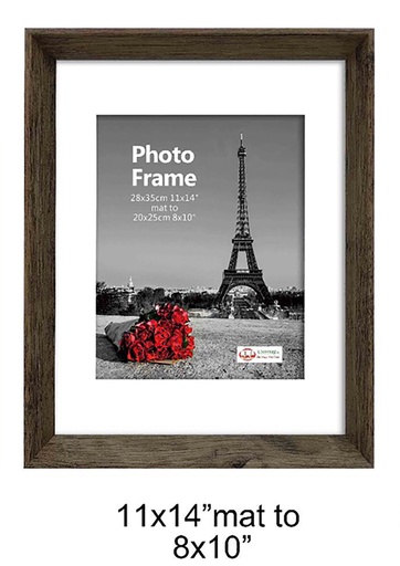 [H185BEBK] 11"x14" MDF Black Picture Frame (6 pcs/ctn)