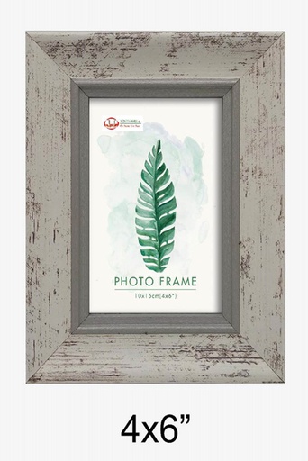 [H18146GY] 4"x6" MDF Black Picture Frame (12 pcs/ctn)