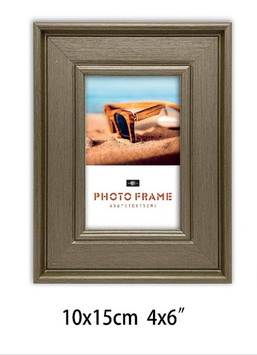 [H18846BR] 4"x6" MDF Champagne Picture Frame (12 pcs/ctn)