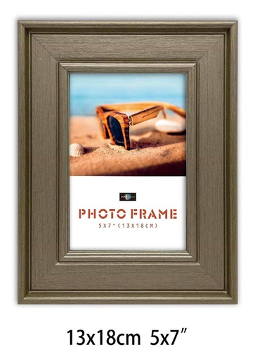 [H18857BR] 5"x7" MDF Champagne Picture Frame (12 pcs/ctn)