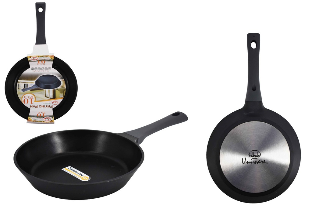 10.2" Non-Stick Cast Aluminum Fry Pan, Induction Compatible Bottom (6 pcs/ctn)