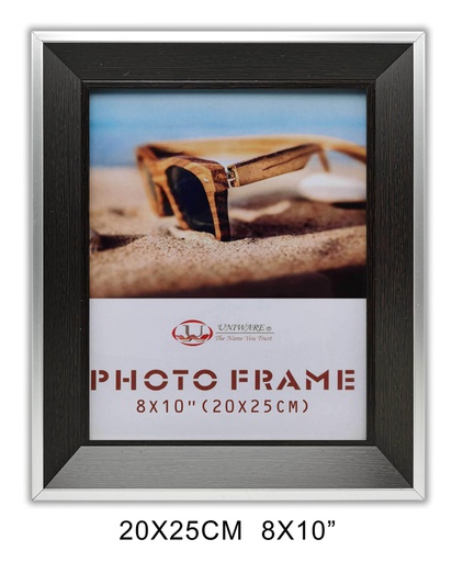 [H1898ABK] 8"x10" MDF Black Picture Frame (8 pcs/ctn)