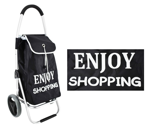 [1205BK] Aluminum Shopping Cart with Polyester Bag (6 pcs/ctn)