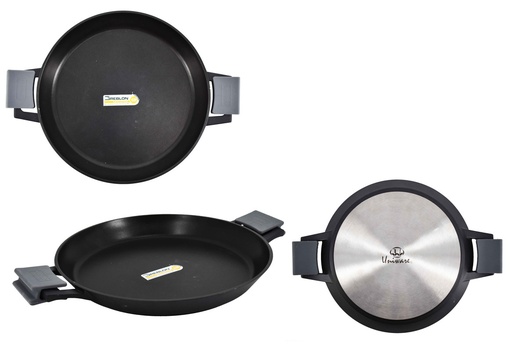[4807-36] 14.2" Non-Stick Cast Aluminum Paella Pan (4 pcs/ctn)
