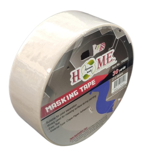 [TP005S] 30 Yard x 1.5" Off-White Masking Tape (48 pcs/ctn)