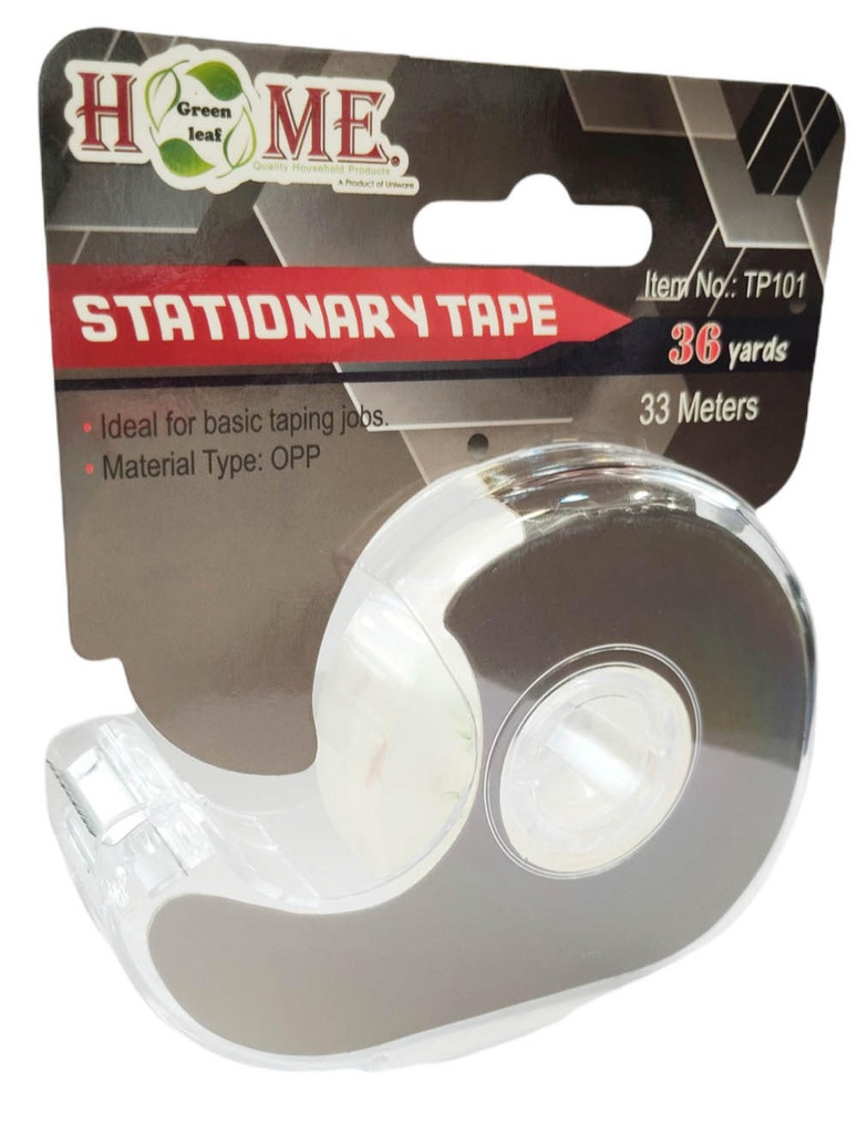 36 Yard x 0.75" Clear Stationery Tape with Dispenser (48 pcs/ctn)