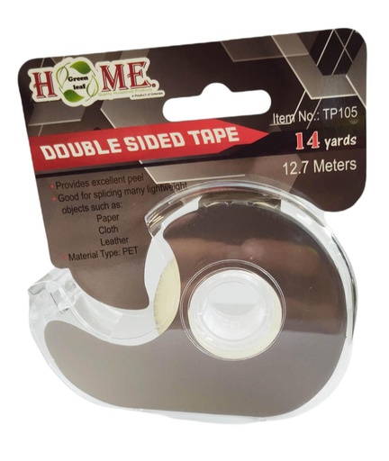 [TP105] 14 Yard x 0.75" Double Sided Sticker Tape with Dispenser (48 pcs/ctn