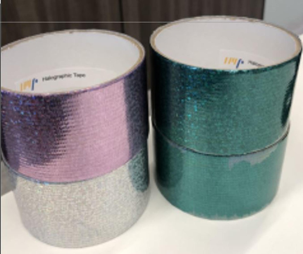 3 Yard x 2"Holographic Duct Tape, Mixed Color (72 pcs/ctn)