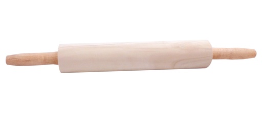 [1305L] 9.5" Wood Rolling Pin w 4" Handles (24 pcs/ctn)