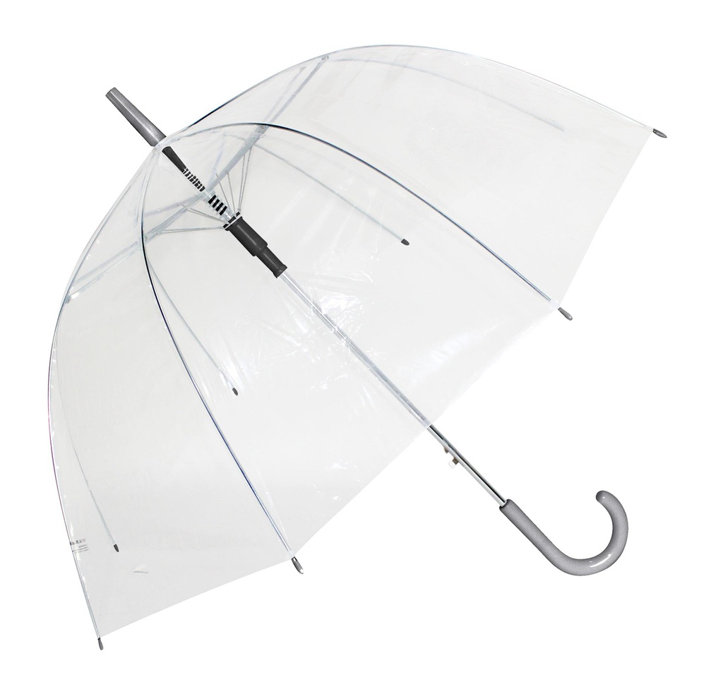 23" Straight Auto Open Umbrella, Gray Handle (48 pcs/ctn)