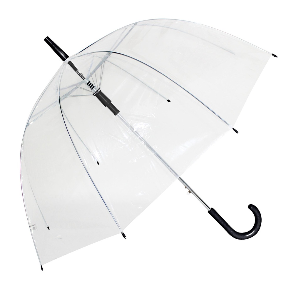 23" Straight Auto Open Umbrella, Black Handle (48 pcs/ctn)
