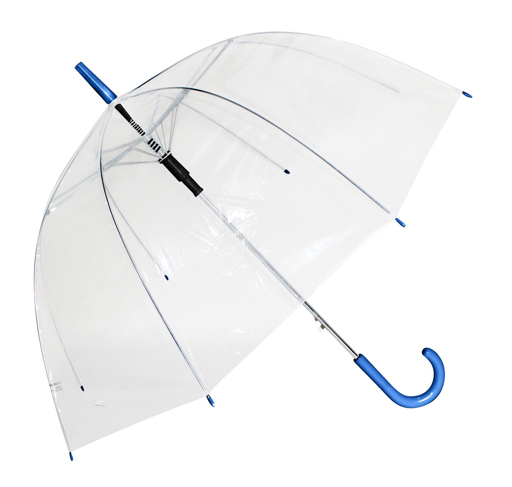 23" Straight Auto Open Umbrella, Blue Handle (48 pcs/ctn)