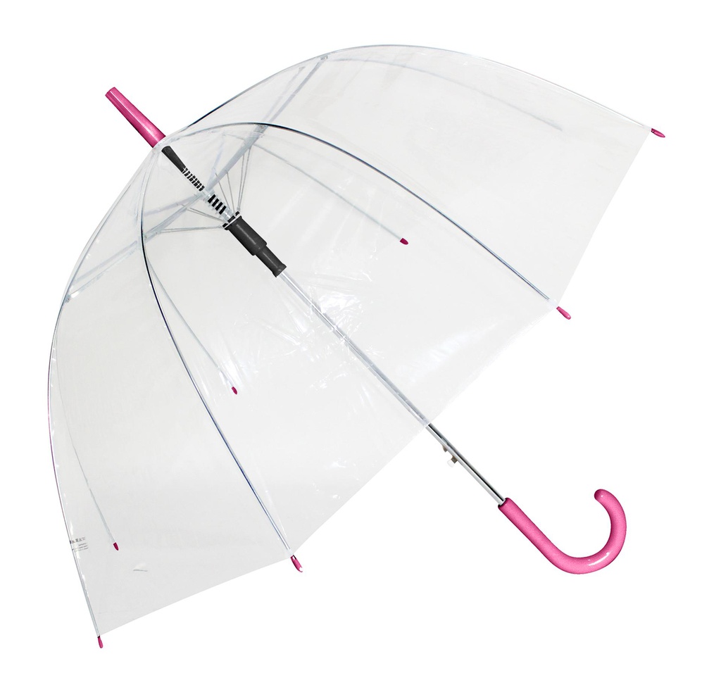 23&quot; Straight Auto Open Umbrella, Red Handle (48 pcs/ctn)