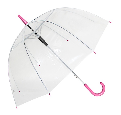 [UL1000-RD] 23" Straight Auto Open Umbrella, Red Handle (48 pcs/ctn)