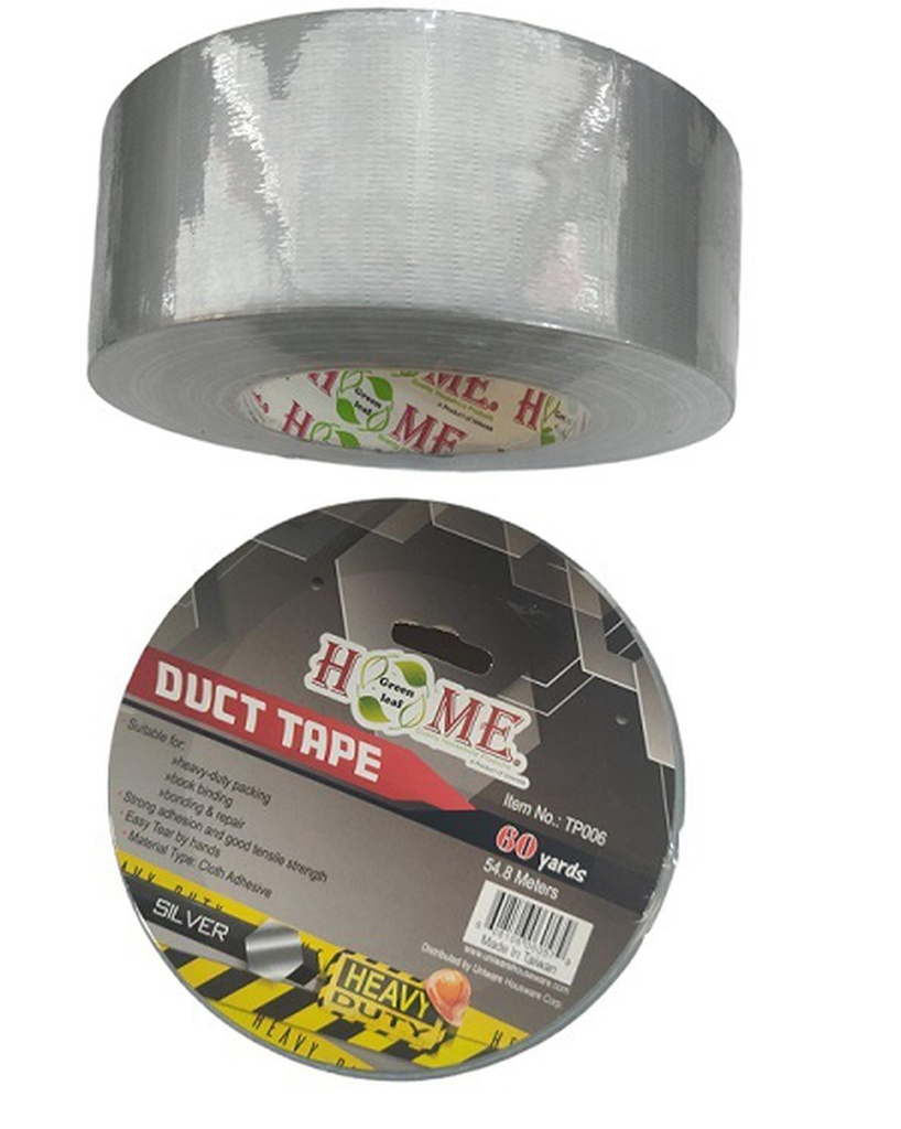 60 Yard x 2"  Silver Cloth Duct Tape (48 pcs/ctn)