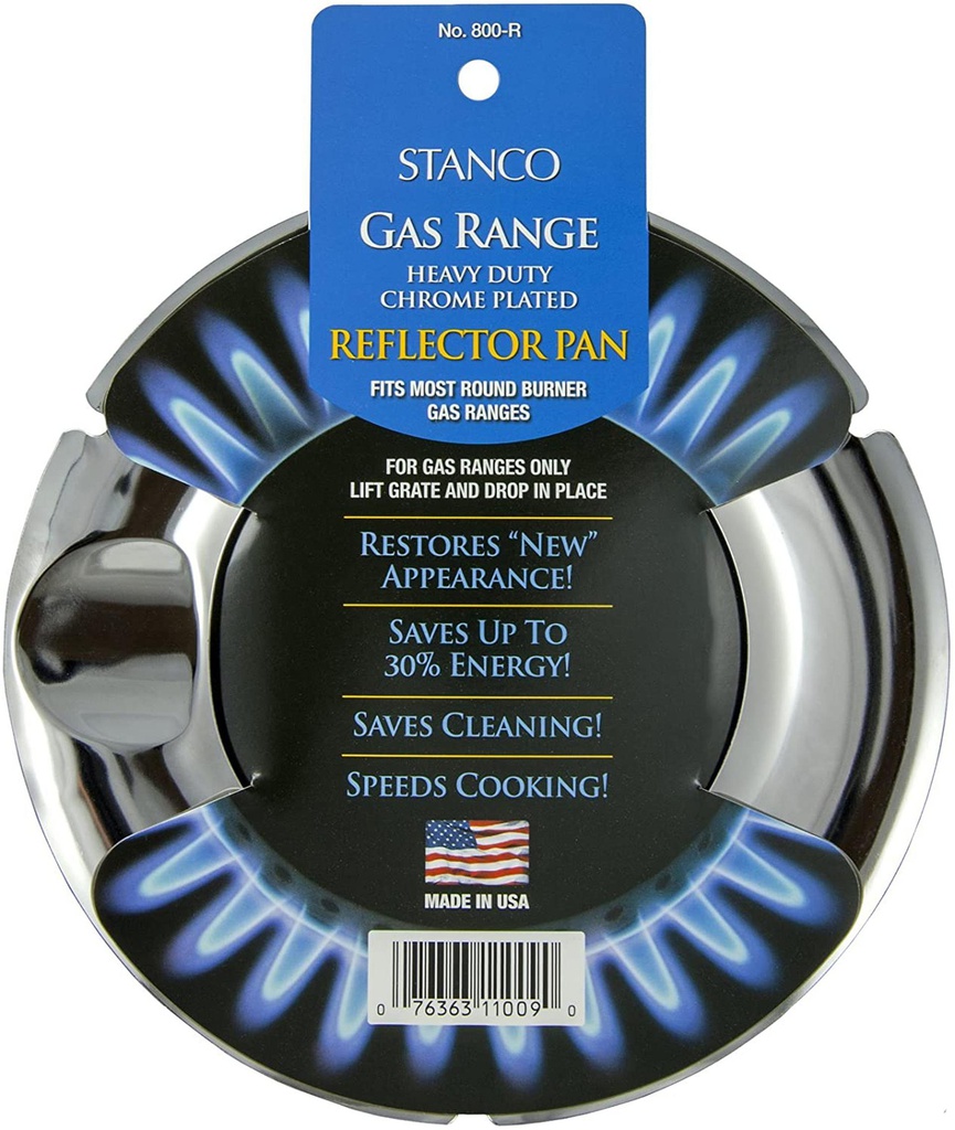 7" Round Chrome Finish Gas Pan (144 pcs/ctn)