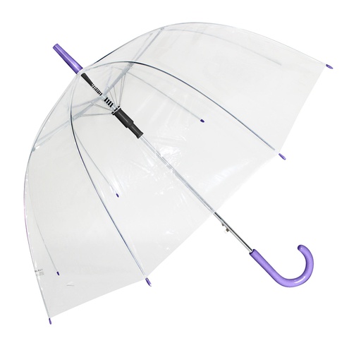 [UL1000-PP] 23" Straight Auto Open Umbrella, Purple Handle (48 pcs/ctn)