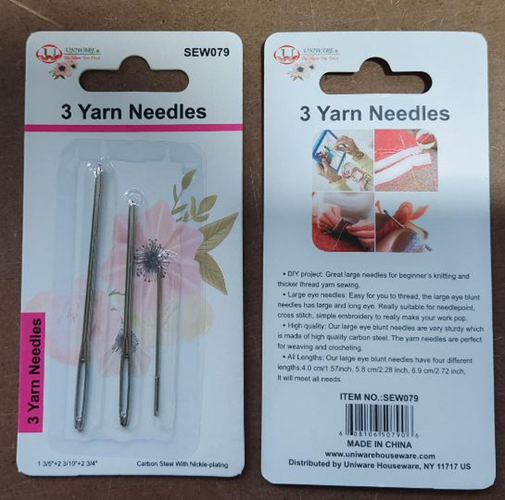 3 pc Yarn Needles (288 sets/ctn)