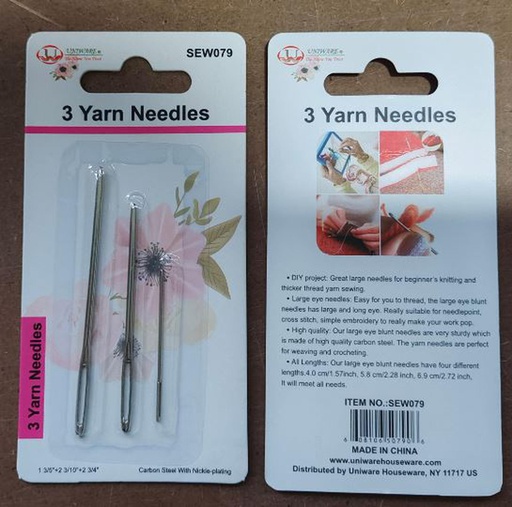 [SEW079] 3 pc Yarn Needles (288 sets/ctn)