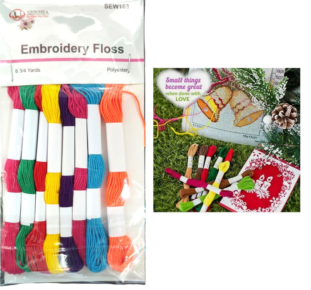 9 Yard Embroidered Floss, Mixed Colors (288 pcs/ctn)