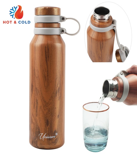 [2471WD] 750ml Wood 304 Stainless Steel Flask (12 pcs/ctn)