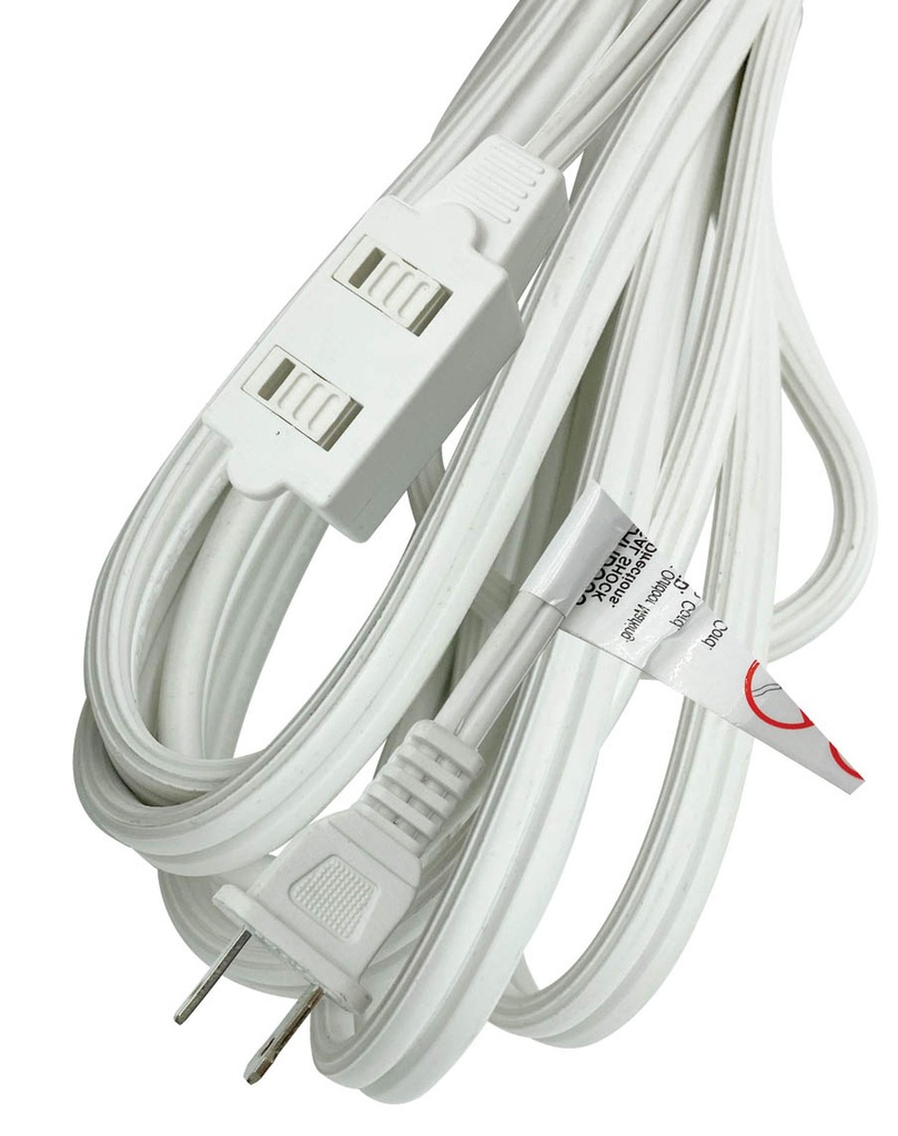 12 Feet 2 Conductor Indoor Extension Cord (80 pc/ctn)