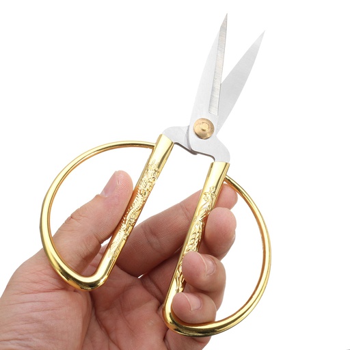 [BU-G17] 7.5&quot; Stainless Steel Gold Scissors (72 pcs/ctn)