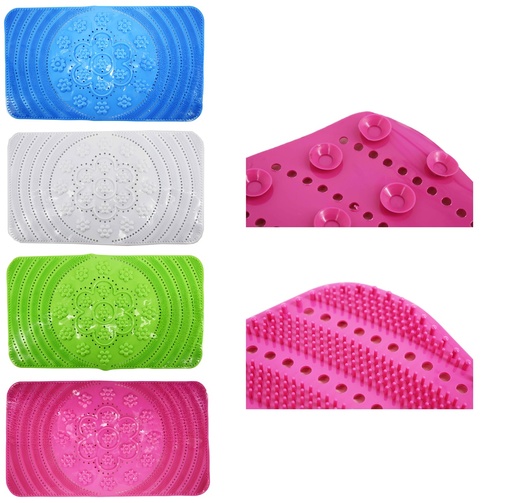 [BT102] 15"x26" Flower Pattern Bathroom Mat (24 pcs/ctn)