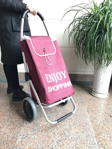 [1205RD] Aluminum Shopping Cart with Polyester Bag (6 pcs/ctn)