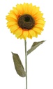 25cm Sunflower w. 2 leaves 100cm Stem (12 pc/ctn)