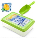 Plastic Green Ice Cube Tray with Bin and Scoop (15 pc/ctn)