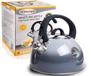 2.5LT Stainless Steel Whistling Kettle, SS304,Grey (4 pc/ctn