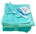 6 pc 12x12" Popcorn Wash Cloth Set, 100% Cotton (36 set/ctn)