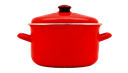 Red Deep Enamel Stock Pot with Lid 3.2L (6 pc/ctn)