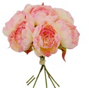 7 head Peony Bouquet Set, 25 cm (24 set/ctn)