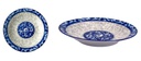 9" Porcelain Soup Plate, Blue & White (24 pc/ctn)