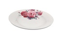 8" Porcelain Soup Plate, Pink Flower (24 pc/ctn)