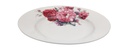 9" Porcelain Soup Plate, PInk Flower (24 pc/ctn)