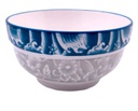 5" Porcelain Deep Bowl, Blue & White (48 pc/ctn)