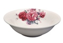 8" Porcelain Shallow Bowl, Pink Flower (24 pc/ctn)