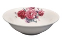 9" Porcelain Shallow Bowl, Pink Flower (24 pc/ctn)