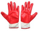 240 pair 60g Red Latex Palm Coated Gloves w. HangTag(240 pair/ ctn)