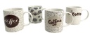 4 pc 12oz New Bone China Mug Set (12 set/ctn)