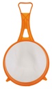 7" Orange Plastic Mesh Strainer (24 pcs/ctn)